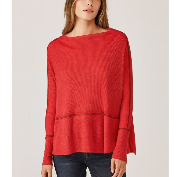 Free People Londontown Thermal Red - Picture 1 of 8